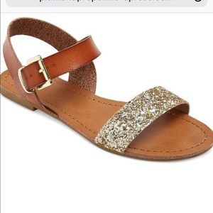 Mossimo Women’s Glitter Strap Size 9 Sandals